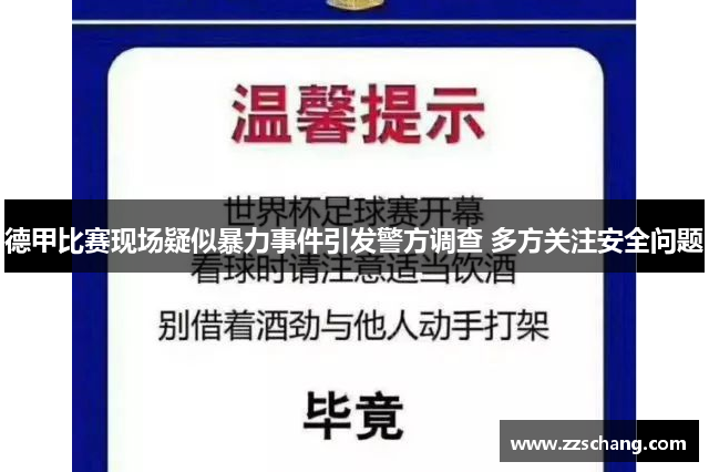 德甲比赛现场疑似暴力事件引发警方调查 多方关注安全问题